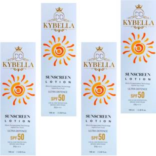 DOOMSDAY Sunscreen - SPF 50 PA++ KYBELLA SUNSCREEN LOTION FOR HIGH PROTECTION FOR UVA/UVB RAYS PACK OF- 100ml x 4