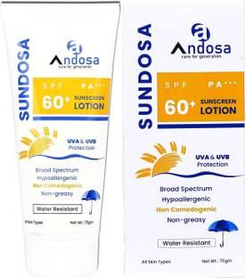 Andosa Sunscreen - SPF 60 PA+++ SUNDOSA Sunscreen Lotion Nano Technology Sunscreen For Complete Sun Protection