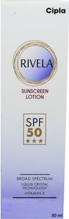 Cipla Sunscreen - SPF 50 PA+ Rivela Sunscreen Lotion - SPF 50 PA+ (50 ml)