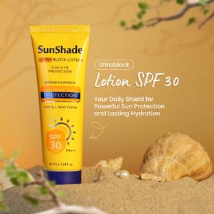 Leeford Sunscreen - SPF 30 PA+++ Sunshade Ultra Block Sunscreen Lotion| UVA + UVB & Broad Spectrum Protection