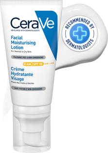 CeraVe Sunscreen - SPF 50 AM Facial Moisturizing Lotion With Sunscreen SPF 50 & Ceramides