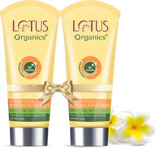 Lotus Organics+ Sunscreen - SPF 30 PA+++ Hydrating Gel Mineral Sunscreen