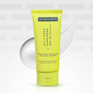 HYPHEN Sunscreen - SPF 50 PA++++ All I Need Sunscreen SPF50 PA++++ | Brightens - Niacinamide, Kakadu Plum