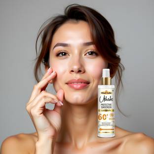 Utkrisht Sunscreen - SPF 60+ PA+++ Khadi Herbal SPF 60 Lotion for Sun Shield and Skin Hydration