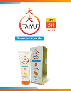 Taiyu Sunscreen - SPF 50 PA+++ Sunscreen Aqua Gel 60 gm Pack