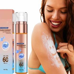 manasona Sunscreen - SPF 60 PA+++ Best SPF 60 PA+++ SUN EXPERT & SUN PROTECTION SUN GEL Cream