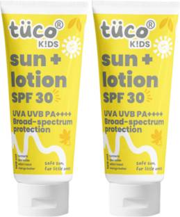 TuCo Sunscreen - SPF 30 PA++++ Kids Sunscreen Lotion SPF30 for Kids Ages 2-5, 5-10 Years | 100ml (Pack of 2)
