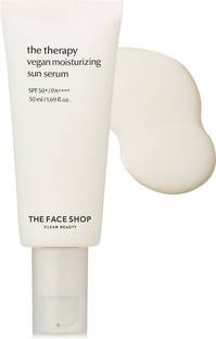 The Face Shop Sunscreen - SPF 50 PA++++ The Therapy Vegan Moisturizing Serum Sunscreen with SPF 50 PA++++