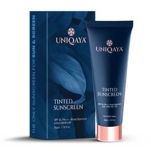 उनिकाया Tinted Broad Spectrum Sunscreen, Anti Photo Aging, Anti Thermal Aging, Non-Greasy, Water Resistant, Non-Comedogenic, Hydrating, SPF 50 / Pa+++, UVA / UVB/ HEV / IR, 50gm SPF - 50 PA+++