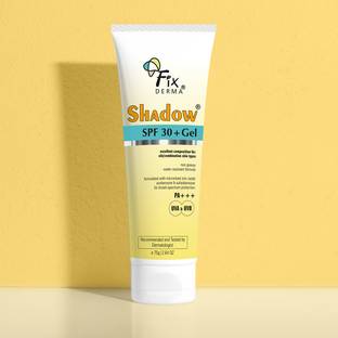 Fixderma Sunscreen - SPF 30+ PA+++ Shadow Sunscreen SPF 30+ Gel For Oily Skin, UVA-UVB Protection, Water Resistant
