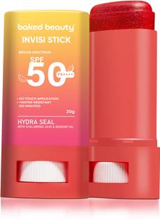 BAKED BEAUTY Sunscreen - SPF 50 PA++++ INVISI STICK – Broad Spectrum Sunscreen Stick