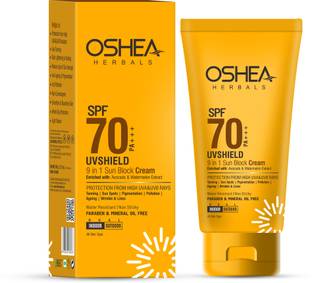 Oshea Herbals Sunscreen - SPF 50 PA+++ UVSHIELD 9 In 1 Sun Block Cream SPF