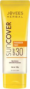 JOVEES Sunscreen - SPF 30 PA+++ Sun Cover SPF 30 (Non-Greasy UVA/UVB Protection)