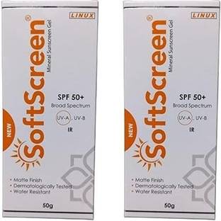 LINUX Sunscreen - SPF 50 PA++ Softscreen Mineral Sunscreen Gel SPF-50+ 50gm