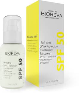 BIOREVA Sunscreen - SPF 50 SPF50 Sunscreen UVA/UVB Protection Lightweight, Leaves No White Caste