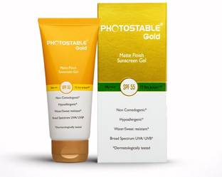 Photostable Sunscreen - SPF 55+ PA+++ SunPharma Gold Sunscreen, SPF 55+ & PA+++, 12-Hour UV Protection