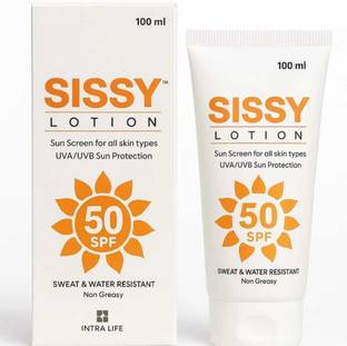 Sissy Sunscreen - SPF 50 PA++ Sunscreen - SPF 50 Sunscreen Lotion 100ml