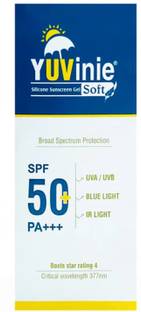 talent india Sunscreen - SPF 50 PA+++ Yuvinie Soft Silicone Sunscreen Gel
