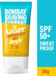 BOMBAY SHAVING COMPANY Sunscreen - SPF 50 PA+++ Sports Ready Sunscreen gel, Non-Sticky, Oil free, No White Cast, Quick Absorbing