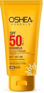 OSHEA Sunscreen - SPF 50 UVShield Sun Block Formula SPF 50 (120GM)