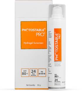Photostable Sunscreen - SPF 80+ PA++++ SunPharma PRO Sunscreen Gel, SPF 80+ PA++++, 24-Hr UV Protection