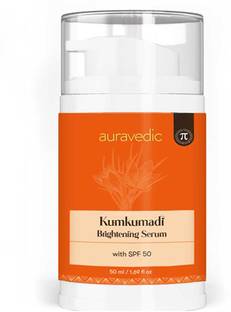 AURAVEDIC Sunscreen - SPF 50 Kumkumadi Brightening Face Serum With Sunscreen Spf 50
