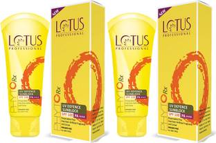 Lotus Professional Sunscreen - SPF 50 PA+++ UV Defence Sunblock SPF100_50g(Pack of 2)