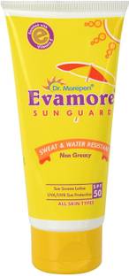 Evamore Sunscreen - SPF 50 Sun Gard SPF 50 Lotion For All Skin Type, White, 100 Ml