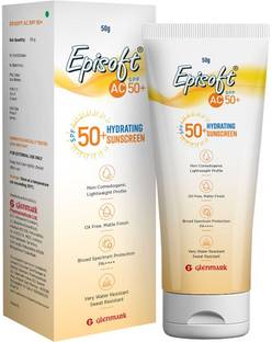 Episoft Sunscreen - SPF 50 PA++++ AC SPF 50+ Hydrating Sunscreen with Broad Spectrum UV-A/B Protection