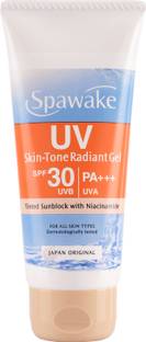 Spawake Sunscreen - SPF 30 PA+++ Sunscreen UV Skin-Tone Radiant Gel SPF 30 PA+++Tinted For All Skin Types 45g