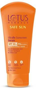 LOTUS HERBALS Sunscreen - SPF 50 PA++++ SS UltraRx Sunscreen SPF 60_30ml