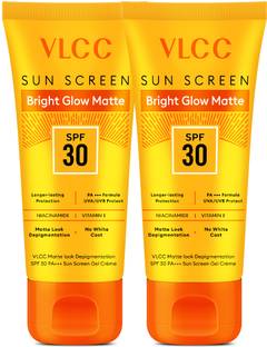 VLCC Sunscreen - SPF 30 PA+++ Matte Look Depigmentation� Sun Screen Gel Cream SPF 30 PA+++ (Pack of 2)