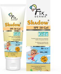 Fixderma Sunscreen - SPF SPF 50 PA+++ Shadow Kids Sunscreen SPF 50+ PA+++ Lotion, Lightweight, UVA-UVB Protection