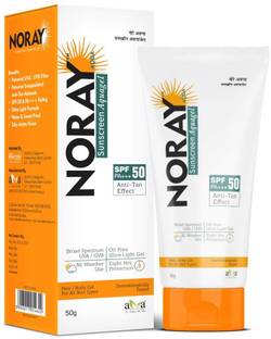 Noray Sunscreen - SPF 50+ PA+++ Aquagel Sunscreen SPF 50 PA+++ | Anti-Tan, Broad Spectrum UV Protection | 50g