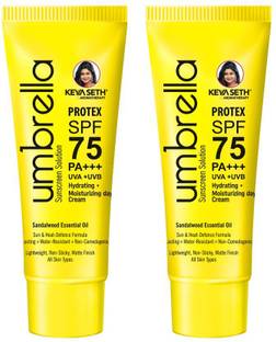 KEYA SETH AROMATHERAPY Sunscreen - SPF 75 PA+++ Umbrella Sunscreen Solution SPF 75 with PA+++ Long Lasting UV & Heat Protection