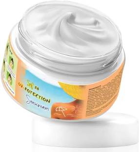YAWI Sunscreen - SPF 50 PA+ All Type Skin SPF 50 UV-Protection Factor Sunscreen Cream for