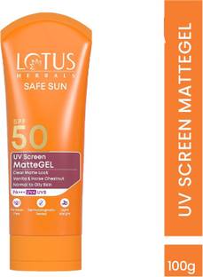 LOTUS HERBALS Sunscreen - SPF 50 PA+++ Safe Sun UV Screen Matte GEL.