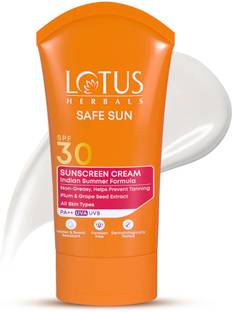 LOTUS HERBALS Sunscreen - SPF 30 PA++ Safe Sun Sunscreen Cream SPF 30 PA++