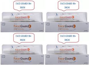 Tvaksh Sunscreen - SPF 30 + 30 PA+++ FACE GUARD SILICONE SUNSCREEN. - SPF 30+ PA+++ (30 g) x pack of 4