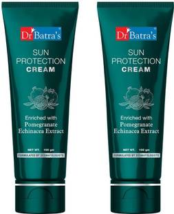 Dr Batra's Sunscreen - SPF 50 Sun Protection Cream -100gm - Pack of 2