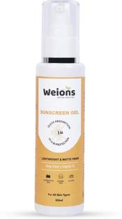 WEIONS Sunscreen - SPF 60 PA+++ Sunscreen for men & women | No White Cast | Matte Finish | All Skin Types