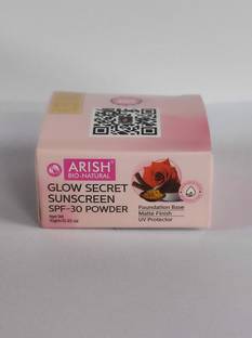 ARISH BIO-NATURAL Sunscreen - SPF 50 GLOW SECRET SUNSCREEN SPF- 30 POWDER