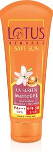 LOTUS HERBALS Sunscreen - SPF 50 PA+++ Safe Sun Invisible Matte Gel Sunscreen SPF 50 PA+++ , For Men & Women