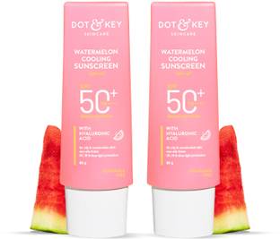 Dot & Key Sunscreen - SPF 50 PA++++ Watermelon Hyaluronic Cooling for Oily,Normal&Combination Skin,Lightweight