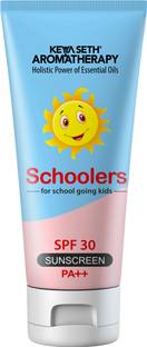 केया सेठ अरोमाथेरेपी Schoolers Sunscreen Broad Spectrum for School-going Kids Boy & Girl No Paraben SPF - 30 PA++