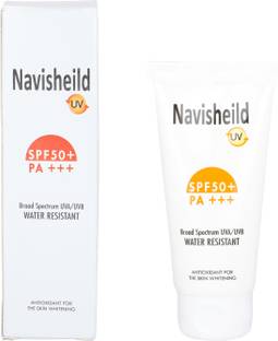 Navishield Sunscreen - SPF 50+ PA+++ Broad Spectrum UVA/UVB Water Resistant.