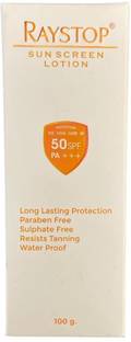 RAYSTOP Sunscreen - SPF 50 PA+++ Sunscreen Lotion SPF 50