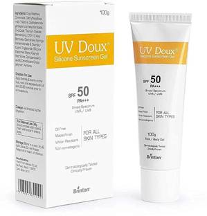 Brinton Sunscreen - SPF 50 PA+++ Face & Body Sunscreen gel with SPF 50 in Matte Finish and Oil Free Formula| Water Resistant Sunscreen| Protection against UVA/UVB Rays