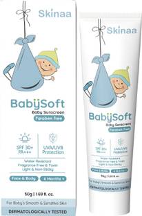 SKINAA Sunscreen - SPF 50 PA+++ Babysoft Baby Sunscreen SPF 30+ PA+++, UVA/UVB Protection for Face and Body