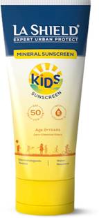 La Shield Sunscreen - SPF 50 PA+++ Kids Sunscreen Gel SPF 50 PA+++ 100% Mineral Sunscreen for kids above 2 years